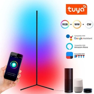 RGB LED Corner Floor <b>Lamp</b> for Household and Hotel Minimalist Design with <b>Remote</b> <b>Control</b> - Product Image 5