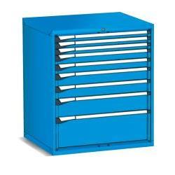 Armoire à tiroirs Fami Master Key Comfort, 9 tiroirs, 867x726x1000 mm, rouge rubis RAL3003, rangement d'outils - Product Image 3