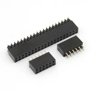 2.54mm 1.27 Pitch 48pin nữ tiêu đề ổ cắm hàng duy nhất 90 độ 3pin pin tiêu đề 40pos 1x20 pin 2.0mm 2x2 cho PCB kết nối - Product Image 2
