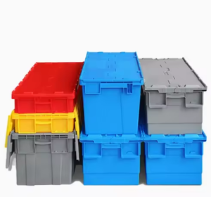 अनुकूलन योग्य बड़े स्टेकयोग्य प्लास्टिक क्रट लॉजिस्टिक्स स्टेकयोग्य मूविंग क्रेट्स और लॉक स्टोरेज प्लास्टिक क्रट - Product Image 4