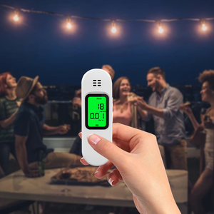 Hot Selling Digital Alcohol <span class=keywords><strong>Tester</strong></span> Alkohol <span class=keywords><strong>tester</strong></span> für den persönlichen Gebrauch 0,0 ~ 1,9g/l (0,00 ~ 0,20% <span class=keywords><strong>BAC</strong></span>) ABS-Material Weiß wiederauf ladbar - Product Image 5