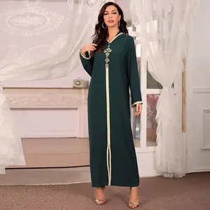 Vestido largo islámico para mujer, Túnica musulmana turca De Dubái, Moda árabe, abaya