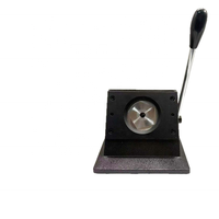 Découpeuse automatique de badges bouton de 32 mm, forme ronde, avec décapsuleur et porte-clés intégrés