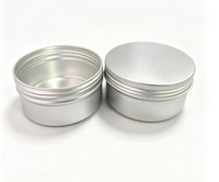 Lot de boîtes rondes en aluminium avec diffuseur et couvercle creux pour cire parfumée longue durée et désodorisant d'intérieur