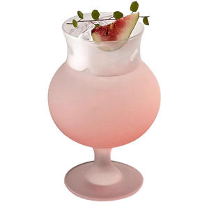 495ml di boccali di birra rosa tulipano di alta estetica bicchieri grandi boccali di birra a stelo corto - Product Image 6