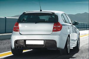 BMW E87 Mtech <span class=keywords><strong>M</strong></span> paket 2007-2010, Diffuser belakang serat karbon, Bumper bibir Spoiler dek Tunggal - Product Image 3