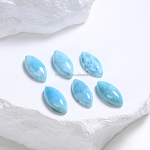 Cabochon extra large en larimar, République dominicaine, bleu profond, bijou de l'océan - Product Image 5