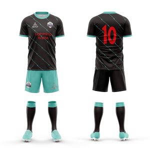 Conjunto de uniformes de fútbol profesional personalizado, equipo de entrenamiento de sublimación de tinte, ropa de fútbol, camisetas de fútbol con servicio OEM - Product Image 5