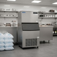Machine à glaçons commerciale de comptoir en acier inoxydable, automatique et autonettoyante, pour les salons de thé à bulles, certifiée CE