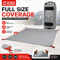 Couverture anti-feu réutilisable pour voiture 550-1100 ° Housse de suppression d'incendie pour véhicules électriques résistante à la chaleur