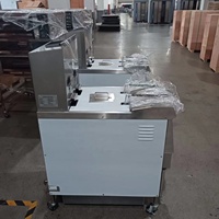 SURRI USA Cocina Restaurante Pollo Eléctrico Comercial Gas Freidora con Cesta de Elevación Automática