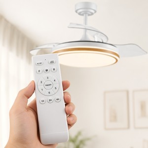 LED <b>Ceiling</b> <b>Fan</b> Light Factory Price Indoor Decorative Living Room Bedroom 42inch 6 Speed 3CCT <b>Remote</b> <b>Control</b> Retractable - Product Image 2