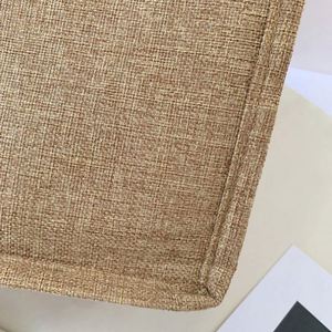 Bolso de Hombro de Yute de Gran Capacidad Estilo Bohemio, Bolso de Compras Geométrico Retro, Bolso de Playa de Cáñamo para Mujer - Product Image 4