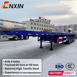Remolque de Plataforma Plana de 12m a Buen Precio, Semirremolque de Plataforma Plana para Carga, Semirremolque <span class=keywords><strong>Portacontenedores</strong></span> de 3 Ejes - Product Image 6