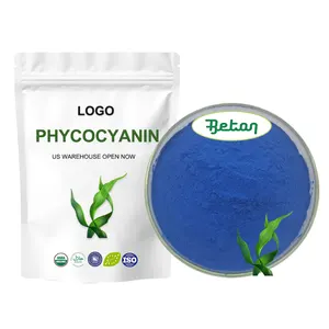 Natürliches organisches Phykocyanin Blaues Spirulina-Extrakt Phykocyanin E2 E3 E18 E25 Nährwert-Phykocyanin-Pigment-Pulver