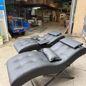 Lit d'extension de cils incurvé Table de massage et de soin du visage réglable de luxe pour salon de beauté Spa - Product Image 2