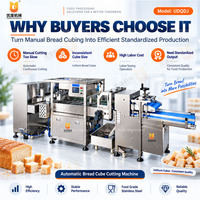 Machine industrielle automatique de découpe de croutons de pain, machine à couper le pain en dés pour boulangerie et usine de transformation alimentaire