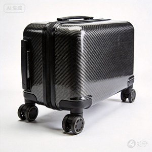 Accessoires de bagages en fibre de carbone tissée à chevrons anti-boulochage - Très légers - Product Image 3