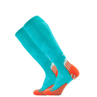 Chaussettes de compression montantes pour le sport, la course et l'équitation, à séchage rapide, antibactériennes, respirantes, en tricot, imprimées numériquement, pour l'automne
