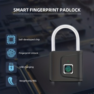 Cadenas biométrique intelligent rechargeable par USB avec empreinte digitale, 20 groupes - Product Image 4