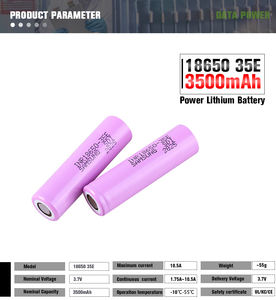 Harga pabrik DTP 18650 7.4V 1800mAh baterai Lithium surya baterai silinder 18650 4000mah - Product Image 3
