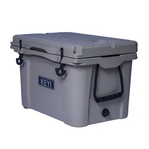 Novo design KEYI 35L caixa de gelo de navegação caixa de gelo de distância de estrada durável caixa térmica