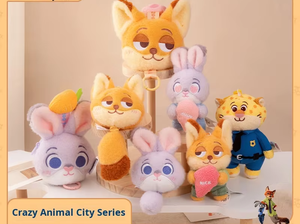 Vente en gros 100% Original Pendentif porte-clés en peluche Crazy <span class=keywords><strong>Zoo</strong></span> Animal City Fun Jouets en peluche Cadeaux d'anniversaire Pendentif mignon petit pendentif - Product Image 4
