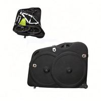 Sac de cadre de vélo de voyage personnalisé avec roulettes, boîte noire en EVA rigide pour vélo de route