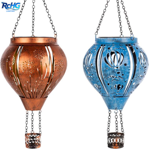 Lámpara <span class=keywords><strong>LED</strong></span> Impermeable con Forma de Llama, Globo Aerostático <span class=keywords><strong>Solar</strong></span>, Lámpara Colgante para Decoración de Jardín, Llama Parpadeante, Decoración Exterior Colgante - Product Image 5