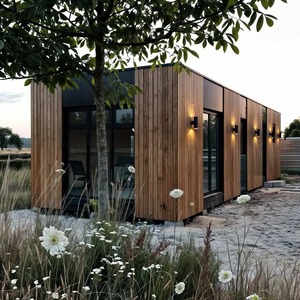 <span class=keywords><strong>Service</strong></span> à guichet unique Nature Camping Conception en bois Villa préfabriquée personnalisée Pack plat Maison conteneur pour la vie de loisirs - Product Image 2