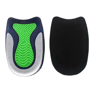 Silicone Gel Heel Cushion Insoles Anti-Skid Pad Design For Foot Pain Relief Height Increasing Orthotics Feet Soles Protection