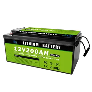 12v 50ah 100ah 150ah 200ah 300ah 400ah lifepo4 batteria costo prestazioni 100 ah batterie agli ioni di litio per l'accumulo di energia solare