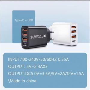 Cargador Rápido Móvil 3USB+PD Tipo-C, Cabezal de Carga Multi-Interfaz para Viajes, Venta al Por Mayor Internacional - Product Image 2