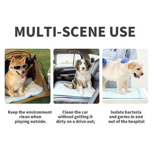 Kuru bakım toptan özel tek kullanımlık su geçirmez 3-Ply köpek köpek tuvalet pedi süper emici hemşirelik yavru Pet Mat hastane yatağı çarşafı - Product Image 2
