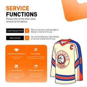 OEM сублимированные хоккейные Джерси с индивидуальным логотипом, униформа для хоккея с шайбой, Джерси в стиле хоккея с шайбой - Product Image 4