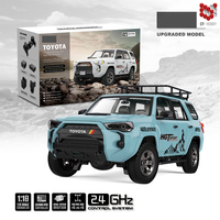 1/18 2,4G 4WD RC Super Suv modelo de coche de Control remoto juguetes para niños (incluye emisor de luz, sonido y humo)