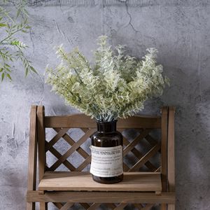 CallaFloral Ramo de Hierbas y Céspedes Artificiales Blanco Verde PVC Decoración Interior para el Hogar Estilo Nórdico - Product Image 1