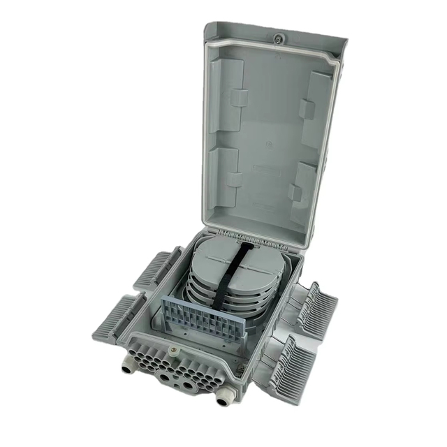 APT/OEM H107-SC Outdoor IP65 24Core Fiber Optic Splice & Distribution Box with 1*16 PLC Splitter FTTX Use 3-Year Warranty