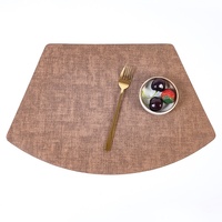 Chemin de table décoratif transfrontalier moderne, simple, uni, en cuir PU, imperméable, résistant à l'huile et à la chaleur, personnalisable