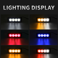 Nouveau étanche IP67 4W LED camion lumière latérale ambre rouge blanc stroboscopique avertissement clignotant feux de signalisation 12V-24V