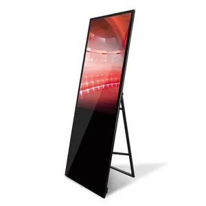 Android os 32 inch portable interactive screen digital signage with cloud based software ad player led advertising screen