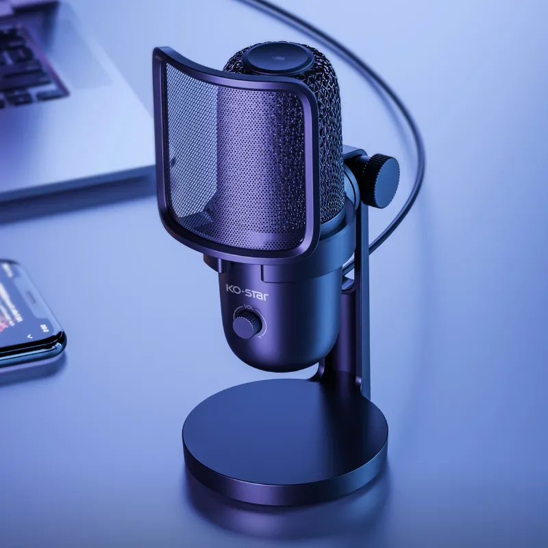 Usb recording studio karaoke wireless uhf bluetooth podcast mini condenser studio sans fil professionnel wireless microphone