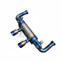 Sistem Knalpot Catback Titanium Alloy OEM/ODM untuk Porsche 911 991.2 Carrera 3.0T 2016-2017, Peredam Suara Performa Tinggi, Pas Presisi OEM 1:1