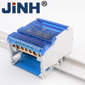 JINH Chất Lượng Cao JH8407 4 Thanh Đồng 7 Cách Hộp Kim Loại Din Rail Bar Thiết Bị Đầu Cuối Hộp Kết Nối - Product Image 6