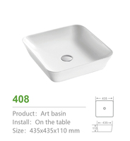 Lavabo ovale moderne en céramique blanche pour salle de bain, vasque à poser pour maison et hôtel