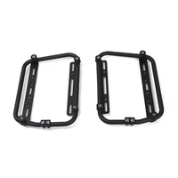 Support de sacoche latérale de moto en alliage d'aluminium noir, kit de montage universel réglable pour l'installation de sacoches de bagages