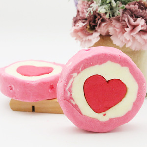 Handmade Organic Heart Shape <b>Bath</b> Bar Shower Bombs Natural Sea <b>Salt</b> for Moisturizing Dry Skin-Cute Style Customized - Product Image 1