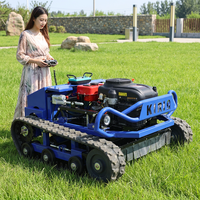 Hochwertiger Großhandel 800mm Raupenmäher Ferngesteuerter Rasenmäher für Professionelles Landschaftsmanagement