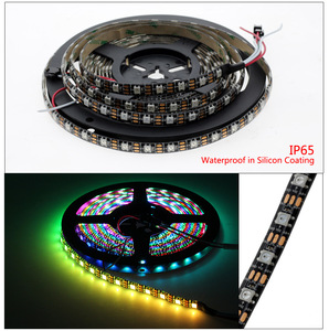 Ws2812b IC RGB 5050SMD vàng nguyên chất cá nhân địa chỉ LED Strip 16.4ft 300led 60 pixel/m linh hoạt đầy đủ màu sắc - Product Image 2