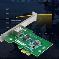 Tarjeta de Red Gigabit PCIe EFT-113 Intel I210-AT, PCIe X1 10/100/1000Mbps, Adaptador LAN RJ45 con Soporte PXE para Windows y Linux